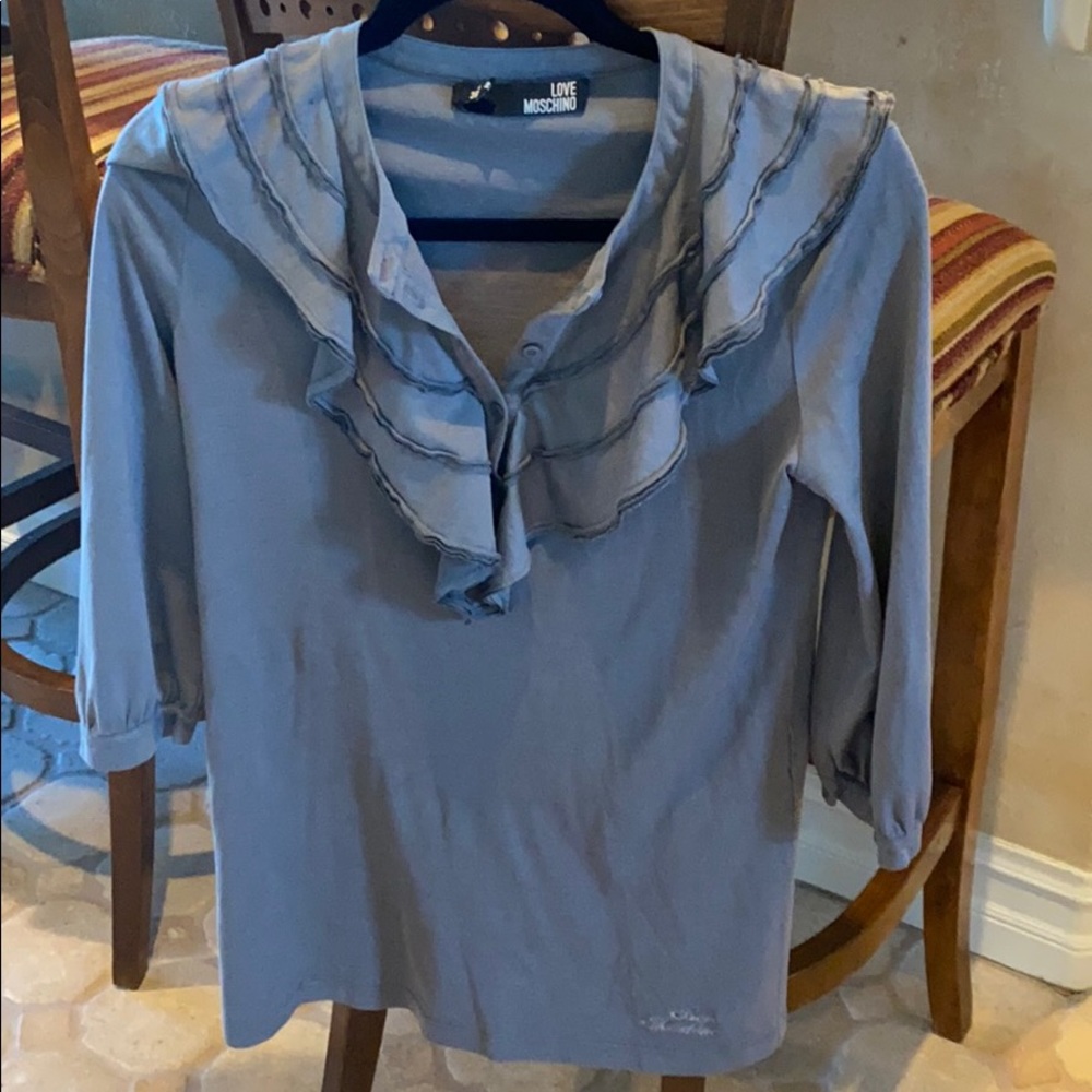 Love moschino cotton and silk top